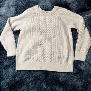 GAP Cream Cable Knit Sweater